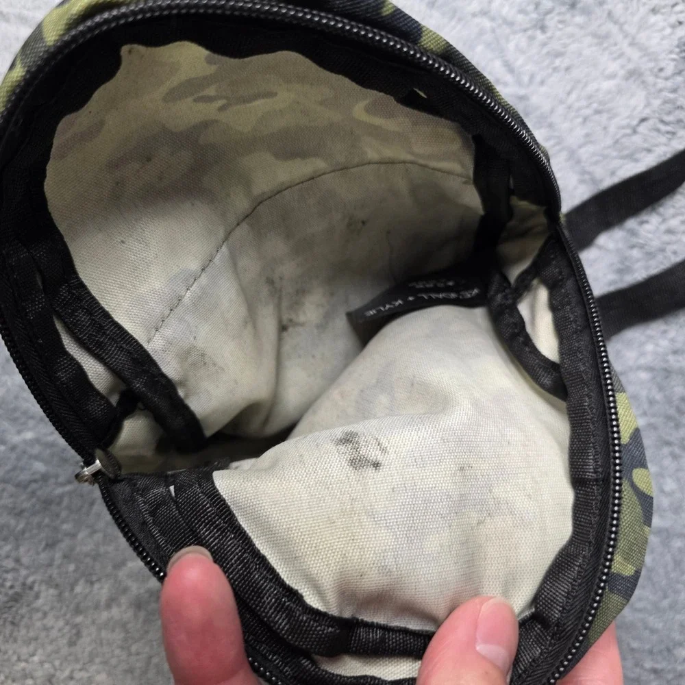 Kendall + Kylie Womens OS Mini Backpack Green‎ Camo Utility Zip Streetwear Bag